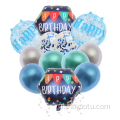Feliz Aniversário Balloons de Latex de Folha de Folha